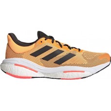 adidas Men's Solar Glide 5 Running Black/Flash Orange Shoes