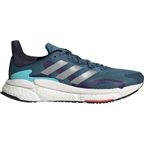 adidas Men's Solarboost 3 Running Blue Indigo/Silver Shoes adidas Men's Solarboost 3 Running Blue Indigo/Silver Shoes