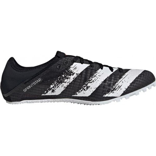 adidas Men's Sprintstar Track and Field Black/White Cleats adidas Men's Sprintstar Track and Field Black/White Cleats
