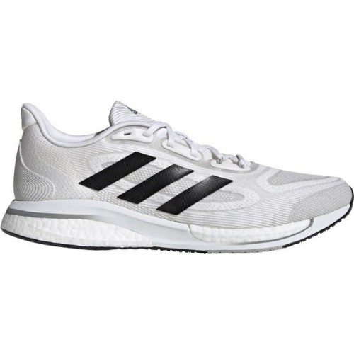 adidas Men's Supernova + Running White/Black/Grey Shoes adidas Men's Supernova + Running White/Black/Grey Shoes