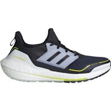 adidas Men's Ultraboost 21 COLD.RDY Running Yellow/Black/Blue Shoes