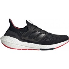 adidas Men's Ultraboost 21 LNY Running Black/Scarlet Shoes adidas Men's Ultraboost 21 LNY Running Black/Scarlet Shoes