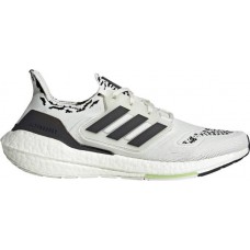 adidas Men's Ultraboost 22 Running Black/Lime Shoes