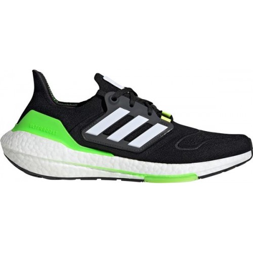 adidas Men's Ultraboost 22 Running Black/Solar Green Shoes adidas Men's Ultraboost 22 Running Black/Solar Green Shoes