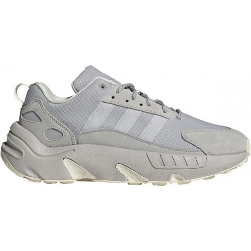 adidas Men's ZX 22 BOOST Grey/Grey/White Shoes adidas Men's ZX 22 BOOST Grey/Grey/White Shoes