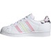 adidas Originals Kids' Grade School Superstar White/Green/Pink Shoes adidas Originals Kids' Grade School Superstar White/Green/Pink Shoes