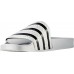 adidas Originals Men's Adilette White/Black Slides