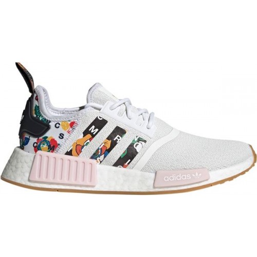 adidas Originals Women's NMD_R1 White/Black/Pink shoes adidas Originals Women's NMD_R1 White/Black/Pink shoes