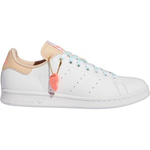 adidas Originals Women's Stan Smith Primegreen White/Acid Red Shoes adidas Originals Women's Stan Smith Primegreen White/Acid Red Shoes