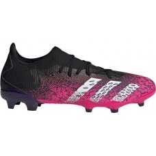 adidas Predator Freak .3 Low FG Soccer Black/Pink Cleats