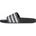 adidas Women's Adilette OG Black/White/Black Slides