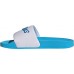 adidas Women's Adilette Shower White/Blue Slides adidas Women's Adilette Shower White/Blue Slides