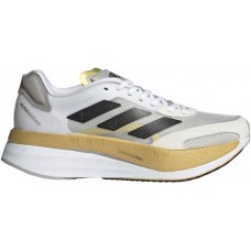 adidas Women's Adizero Boston 10 Running White/Gold Shoes