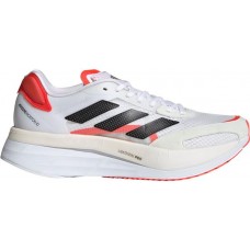 adidas Women's Adizero Boston 10 Running White/Red Shoes