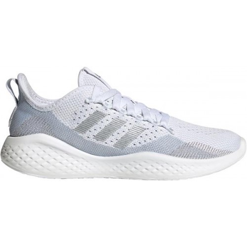adidas Women's Fluidflow 2.0 White/Silver/Blue Shoes adidas Women's Fluidflow 2.0 White/Silver/Blue Shoes