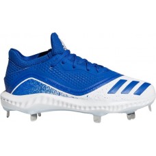 adidas Women's Icon V Bounce Metal Fastpitch Softball Royal/Blue Cleats