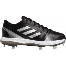 adidas Women's Purehustle 2 Metal Fastpitch Softball Black/Silver Cleats