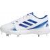 adidas Women's Purehustle 2 Metal Fastpitch Softball White/Blue Cleats