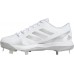 adidas Women's Purehustle 2 Metal Fastpitch Softball White/Silver Cleats adidas Women's Purehustle 2 Metal Fastpitch Softball White/Silver Cleats