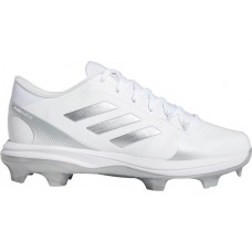adidas Women's Purehustle 2 TPU Softball White/Silver Cleats adidas Women's Purehustle 2 TPU Softball White/Silver Cleats