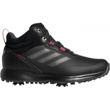 adidas Women's S2G Spiked Mid Cut Golf Black/Silver/Pink Shoes