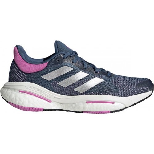 adidas Women's Solar Glide 5 Running Silver/Pink Shoes adidas Women's Solar Glide 5 Running Silver/Pink Shoes