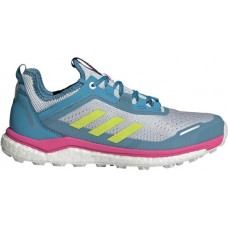 adidas Women's Terrex Agravic Flow Trail Running Halo Blue/Acid Yellow Shoes