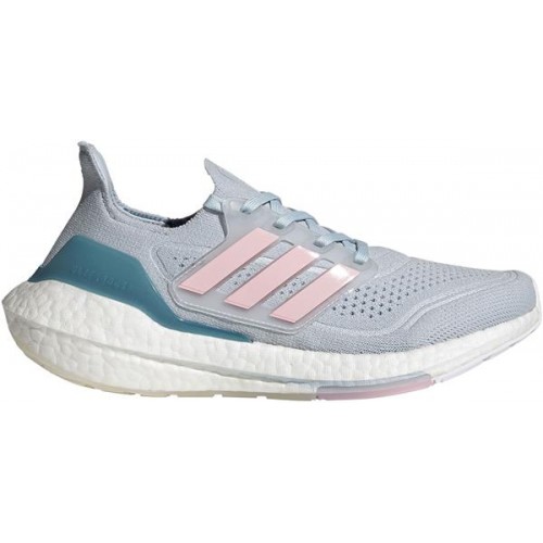 adidas Women's Ultraboost 21 Running Blue/Pink Shoes adidas Women's Ultraboost 21 Running Blue/Pink Shoes