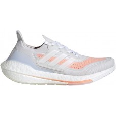 adidas Women's Ultraboost 21 Running Grey/Peach Shoes