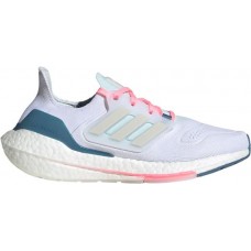 adidas Women's Ultraboost 22 Running White/Grey/Blue Shoes
