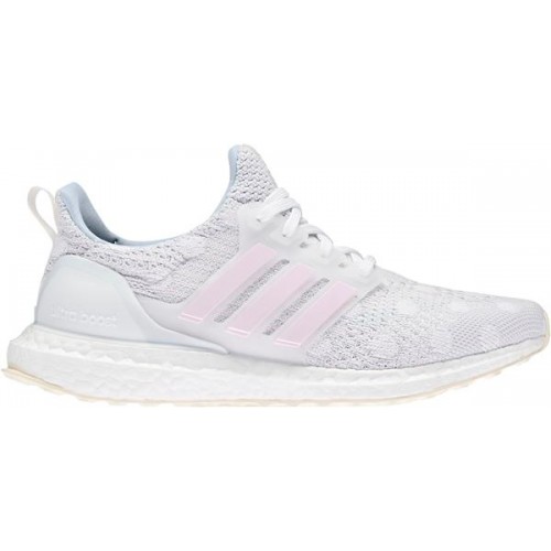 adidas Women's Ultraboost 5.0 DNA Running Grey/White/Pink Shoes adidas Women's Ultraboost 5.0 DNA Running Grey/White/Pink Shoes