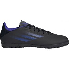 adidas X Speedflow.4 Turf Soccer Black/Blue Cleats