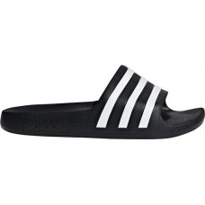 adidas Youth Adilette Aqua Black/White/Black Slides