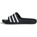 adidas Youth Adilette Aqua Black/White/Black Slides