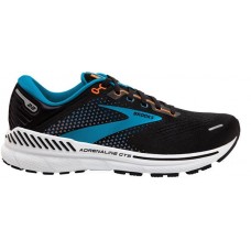 Brooks Men's Adrenaline GTS 22 Running Black/Blue/Orange Shoes