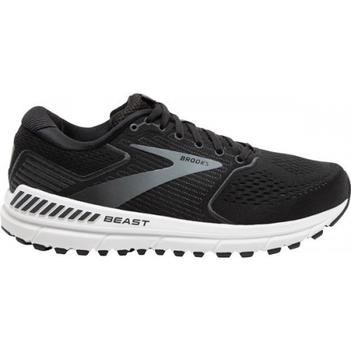 Brooks Men's Beast 20 Running Black/Grey Shoes Brooks Men's Beast 20 Running Black/Grey Shoes