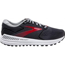 Brooks Men's Beast 20 Running Grey/Red Shoes