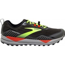 Brooks Men's Cascadia 15 Trail Running Black/Green/Red Shoes