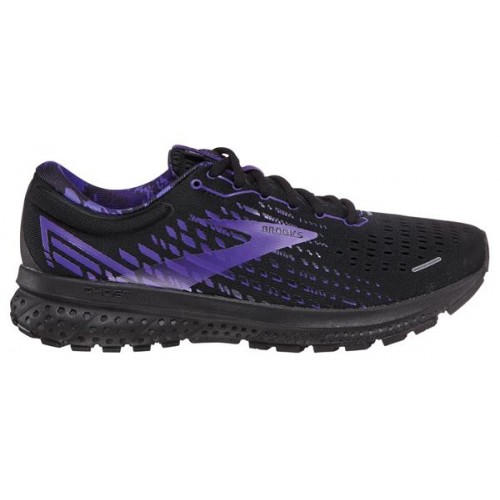 Brooks Men's Empower Her Collection Ghost 13 Running Black/Violet Blue Shoes Brooks Men's Empower Her Collection Ghost 13 Running Black/Violet Blue Shoes