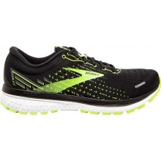 Brooks Men's Ghost 13 Running Black/White/Yellow Shoes