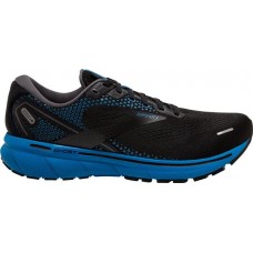 Brooks Men's Ghost 14 Running Black/Black/Blue Shoes