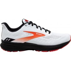 Brooks Men's Launch 8 Running White/Black/Orange Shoes
