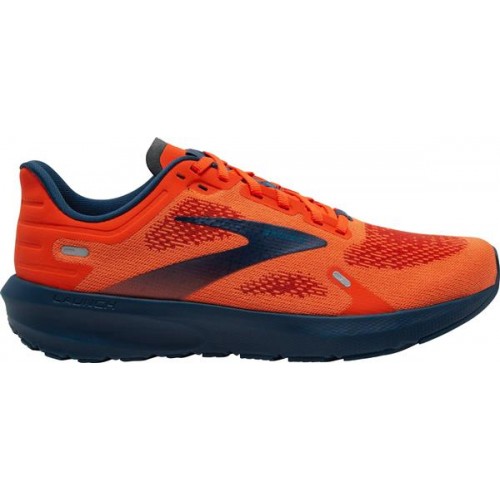 Brooks Men's Launch 9 Running Orange/Navy Shoes Brooks Men's Launch 9 Running Orange/Navy Shoes