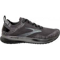 Brooks Men's Levitate 4 Running Grey/Black Shoes Brooks Men's Levitate 4 Running Grey/Black Shoes