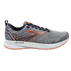 Brooks Men's Levitate 5 Running Grey/Orange Shoes Brooks Men's Levitate 5 Running Grey/Orange Shoes