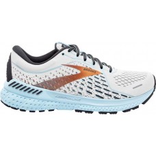 Brooks Women's Adrenaline GTS 21 Running White/Light Blue Shoes