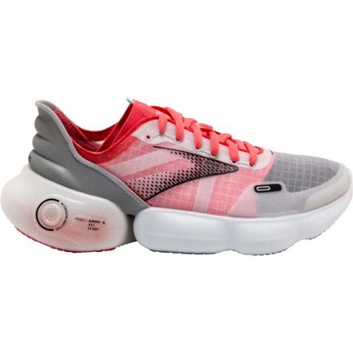 Brooks Women's Aurora-BL Running Grey/Coral Shoes Brooks Women's Aurora-BL Running Grey/Coral Shoes