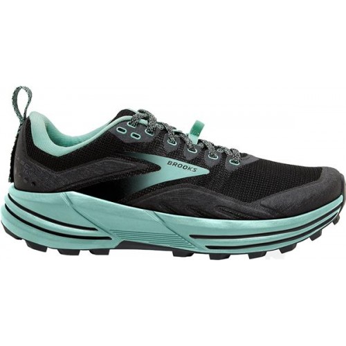 Brooks Women's Cascadia Trail 16 Running Black/Green Shoes Brooks Women's Cascadia Trail 16 Running Black/Green Shoes