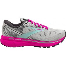 Brooks Women's Ghost 14 Running Grey/Green Shoes Brooks Women's Ghost 14 Running Grey/Green Shoes