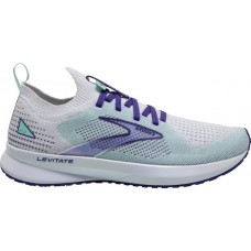 Brooks Women's Levitate StealthFit 5 Running White/Navy Shoes Brooks Women's Levitate StealthFit 5 Running White/Navy Shoes